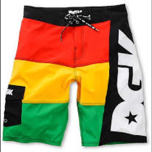 rasta swim trunks
